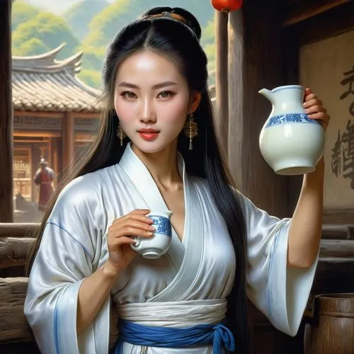 gongfu,yinzhen,soju,daiyu,baijiu,chuseok,xiaofei,qianfei,dongbuyeo,oriental painting,rongfeng,yangmei,qingyi,yingjie,korean culture,heungseon,kunqu,tianxia,qianwen,sanxia,Illustration,Realistic Fantasy,Realistic Fantasy 03