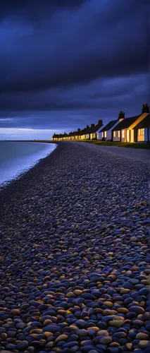 beach huts,chesil beach,busselton,blue hour,beach hut,dark beach,beach landscape,worthing,seaside resort,north sea coast,sylt,port melbourne,seashore,st kilda,dungeness,normandy,landscape photography,seaside view,shore line,baltic sea,Conceptual Art,Sci-Fi,Sci-Fi 14