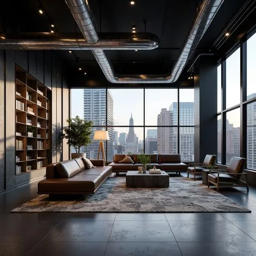 penthouses,loft,modern living room,livingroom,living room,apartment lounge,minotti,interior modern design,lofts,modern decor,contemporary decor,modern office,modern room,interior design,clubroom,apartment,luxury home interior,great room,3d rendering,sky apartment