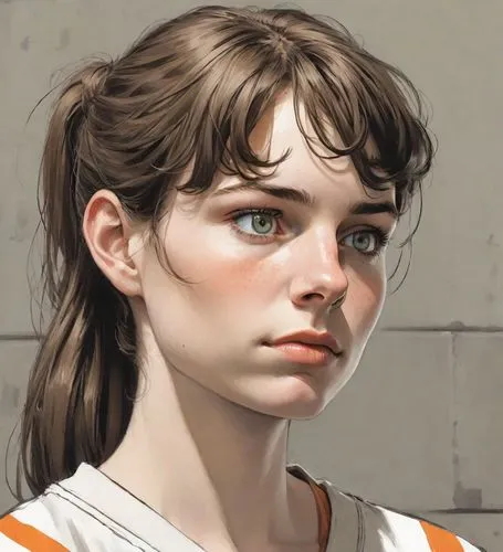 clementine,girl portrait,basketball player,detail shot,digital painting,portrait of a girl,sci fiction illustration,worried girl,katniss,closeup,princess leia,fantasy portrait,lilian gish - female,mystical portrait of a girl,woman's basketball,study,vector girl,cg artwork,the girl,valerian,Digital Art,Comic