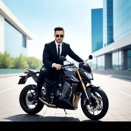 the man in suit is sitting on a black motorcycle,dhoom,liam,reuss,lazarev,badshah,zeqiri