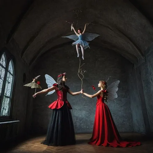 butterfly dolls,fairies aloft,aerialists,conceptual photography,aerial hoop,dancers,aerialist,enchanters,circus aerial hoop,girl ballet,heatherley,surrealism,marionette,ballerinas,fairies,cupid,photo manipulation,angel and devil,jugglers,angel lanterns,Photography,Documentary Photography,Documentary Photography 24