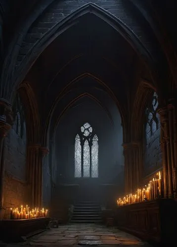 haunted cathedral,crypt,candelight,sanctuary,ecclesiatical,candlelights,ecclesiastical,hall of the fallen,evensong,gothic church,compline,transept,the black church,vicar,cathedral,choral,liturgy,choir,illumination,ecclesiastic,Art,Artistic Painting,Artistic Painting 30