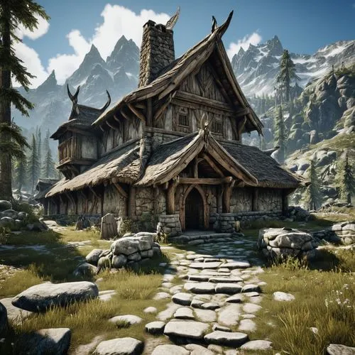 rendalen,skyrim,riftwar,galvanise,cryengine,sse,arenanet,mountain settlement,riverwood,kvalheim,alpine village,marycrest,oberland,sansar,urnov,northrail,netherwood,devilwood,crytek,witcher