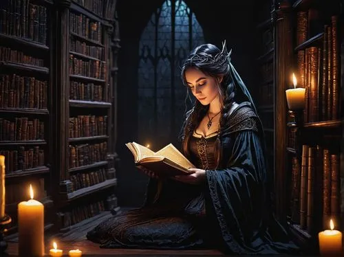 librarian,lectura,bibliophile,woman praying,scholar,book wallpaper,lectio,girl studying,gothic portrait,maleficarum,praying woman,prayer book,magdalene,girl praying,librarians,reading,librorum,congregatio,magic book,bookworm,Illustration,Realistic Fantasy,Realistic Fantasy 25