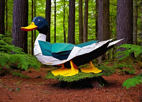 ornamental duck,brahminy duck,cayuga duck,landfowl,fairy peacock,animals play dress-up,easter goose,ballerina in the woods,duck bird,hunting decoy,gooseander,nature bird,male peacock,peacock,canard,water fowl,galliformes,platycercus,citroen duck,wild ducks,Unique,3D,Modern Sculpture