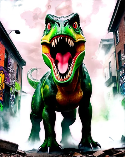 trexlertown,synapsid,carno,turok,reptar,baragon,rexy,carnosaur,shenlong,shendu,sharptooth,t rex,upazilla,theropoda,dragon of earth,gamera,hypsodont,zilla,cynodont,kaijuka,Conceptual Art,Graffiti Art,Graffiti Art 09