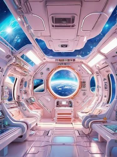 spaceship interior,ufo interior,spaceship space,sky space concept,spaceship,spacecrafts,spacelab,space tourism,space voyage,spaceway,spaceport,futuristic landscape,space station,spaceborne,space capsule,spaceliner,space,spaceland,space port,drivespace,Illustration,Japanese style,Japanese Style 01