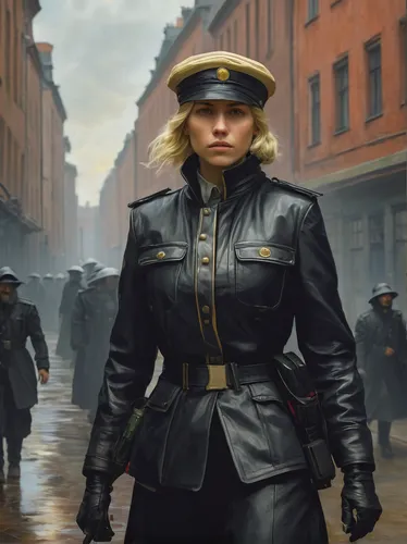 policewoman,warsaw uprising,police uniforms,orders of the russian empire,trench coat,prussian,woman fire fighter,cossacks,verdun,stalingrad,suffragette,officer,protected cruiser,polish police,a uniform,female nurse,military officer,lithuania,uniforms,petersburg,Art,Classical Oil Painting,Classical Oil Painting 20