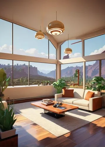 modern living room,interior modern design,mid century modern,modern decor,modern room,living room,mid century house,3d rendering,sky apartment,penthouses,livingroom,contemporary decor,sunroom,daylighting,apartment lounge,luxury home interior,home interior,living room modern tv,interior design,family room,Illustration,Retro,Retro 12