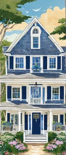 new england style house,houses clipart,dreamhouse,two story house,beach house,hovnanian,large home,nantucket,house drawing,deckhouse,house painting,country house,beautiful home,townhome,house by the water,summer cottage,housedress,residential house,country estate,dunes house,Illustration,Vector,Vector 21