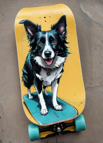 welsh cardigan corgi,skateboard deck,cardigan welsh corgi,skate board,border collie,australian collie,welschcorgi,corgi,skateboard,corgi-chihuahua,scotch collie,longboard,skateboarder,skater,pembroke welsh corgi,sand board,skateboarding equipment,collie,the pembroke welsh corgi,welsh corgi,Illustration,Realistic Fantasy,Realistic Fantasy 23