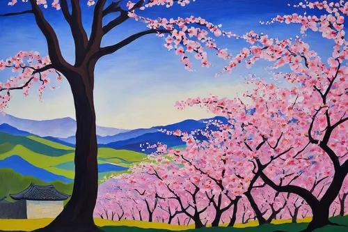 takato cherry blossoms,japanese sakura background,japan landscape,sakura trees,cherry blossom japanese,japanese cherry trees,cherry trees,cherry blossom tree,plum blossoms,sakura tree,blossoming apple tree,japanese cherry blossom,sakura cherry tree,cherry tree,the cherry blossoms,japanese cherry blossoms,japanese art,almond tree,sakura background,springtime background,Art,Artistic Painting,Artistic Painting 27