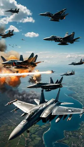 jetfighters,military fighter jets,air combat,firebombers,jet and free and edited,eurofighters,flankers,stratojets,afterburners,flanker,the air force,blue angels,dcs,skyraiders,thunderjets,f a-18c,thunderstreaks,airshows,airshow,formation flight,Photography,General,Fantasy