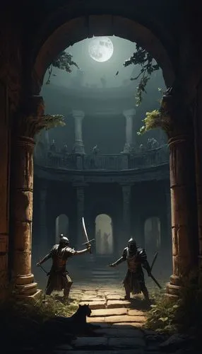 khandaq,swordfight,pandavas,fantasy picture,game illustration,guards of the canyon,Conceptual Art,Fantasy,Fantasy 11