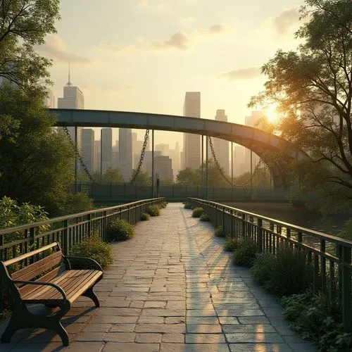 walkway,scenic bridge,footbridge,skybridge,central park,urban park,footbridges,soundbridge,schuylkill,walk in a park,stone arch,yeouido,pathway,bridgepoint,walkways,bicycle path,cedarvale,passerelle,cryengine,bridge,Photography,General,Realistic