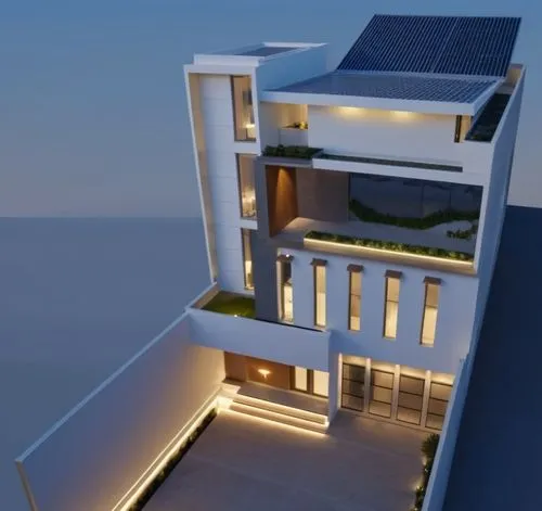 3d rendering,modern house,block balcony,fresnaye,cubic house,penthouses,Photography,General,Realistic