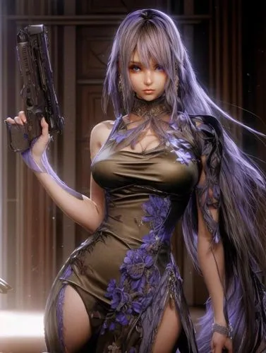 ishtar,fie,valkyria,kotobukiya,ayane,takane,shimei,uzi,gyaru,tera,holding a gun,girl with gun,chihaya,violetta,kitami,yakusheva,girl with a gun,sirotka,viola,inoa