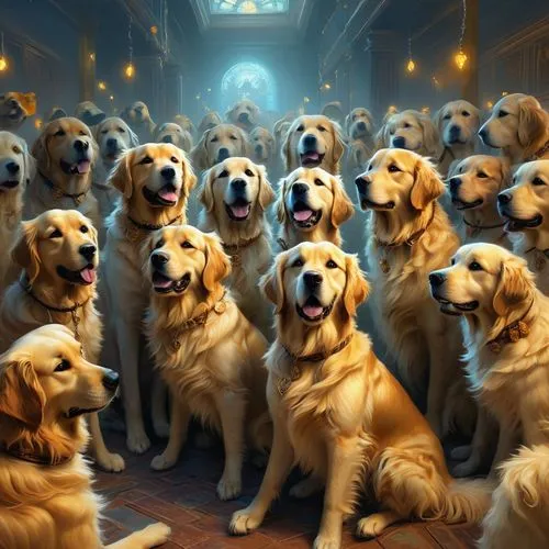 kennel club,dog school,color dogs,service dogs,canines,dog breed,golden retriever,dog street,golden retriver,family reunion,dog supply,dog command,canina,dogshow,dog pure-breed,dog cafe,audience,dogs,dog photography,dog training,Illustration,Realistic Fantasy,Realistic Fantasy 28