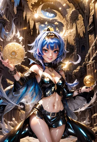 rem in arabian nights,aqua,blue enchantress,tiber riven,goddess of justice,elza,magi,summoner,fantasia,sorceress,magna,priestess,eris,vocaloid,fire angel,blue heart,baroque angel,mezzelune,chariot,knight festival