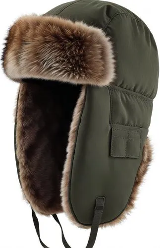 a green hat with a fur lined brimmed,ushanka,stahlhelm,hat womens filcowy,rucksack,knapsack,hatz cb-1