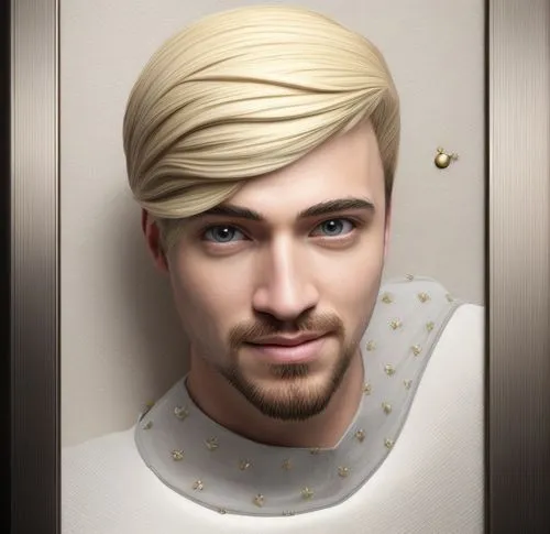 custom portrait,male elf,romantic portrait,male model,artus,short blond hair,portrait background,fantasy portrait,david-lily,artist portrait,blond,blond hair,bloned portrait,male character,princess' earring,konstantin bow,golden haired,edit icon,ryan navion,artistic portrait,Common,Common,Natural