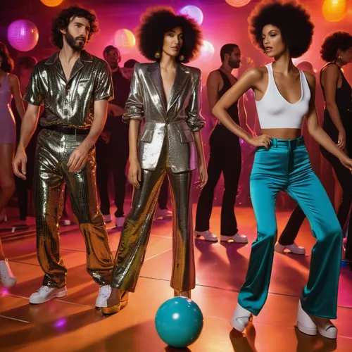 Experience a nostalgic roller disco party filled with disco balls and groovy music,disco,go-go dancing,retro eighties,dance club,salsa dance,samba deluxe,sport aerobics,nightclub,line dance,party icon