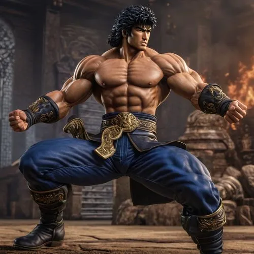 warrior pose,xing yi quan,male character,game figure,dragon li,fighting stance,yang,dai pai dong,aladha,nikko,ganghwado,aladin,jin deui,wuchang,takuan,muscular build,kai ken,jeongol,luokang,nikuman,Photography,General,Natural