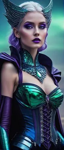 violet head elf,blue enchantress,dark elf,sorceress,fantasy woman,fantasy portrait,the enchantress,celtic queen,sterntaler,fantasy picture,green mermaid scale,female warrior,tiber riven,show off aurora,fantasy art,purpurite,caerula,huntress,green aurora,elf,Art,Classical Oil Painting,Classical Oil Painting 34