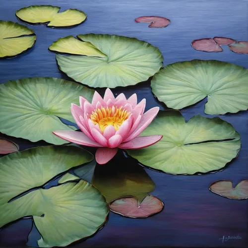 Water lily painting by norma boeckler flower painting water lily by norma boeckler izmirmasajfo,lotus on pond,pond lily,lotus blossom,lotus flowers,lotus flower,water lotus,nymphaea,waterlily,pink wat