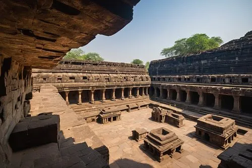 ellora,nalanda,banteay,hampi,ajanta,ancient buildings,world heritage site,konark,elephanta,gwalior,angkor thom,mandapa,chanderi,thirumal,angkor,badami,sigiriya,angkor wat temples,sanchi,kailasa,Photography,General,Cinematic