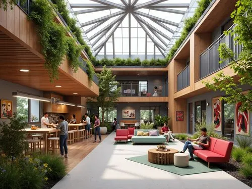 atriums,wintergarden,3d rendering,atrium,renderings,winter garden,indoor,school design,arkitekter,garden design sydney,modern office,loft,lofts,revit,sketchup,greenforest,streamwood,bureaux,green living,cohousing