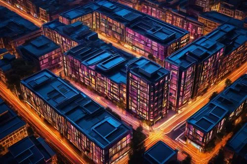 microdistrict,colorful city,city at night,metropolis,city blocks,cityscape,density,urbanworld,condos,urban,kaleidoscape,apartment buildings,urban towers,apartment blocks,city buildings,cybercity,city lights,cybertown,urbanism,buildings,Art,Classical Oil Painting,Classical Oil Painting 34