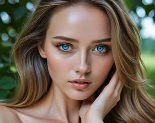 a woman with blue eyes and blonde hair,asllani,women's eyes,blue eyes,alycia,romantic portrait,seyfried