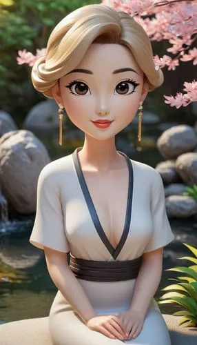 yingjie,maiko,minmei,cheongsam,koreana,miyabi,Unique,3D,3D Character