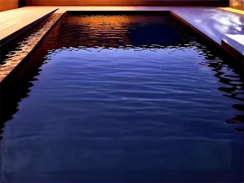 Black swimming pool, indoor, nighttime, soft lighting, rippled water surface, tile floor, modern architecture, luxurious atmosphere, shallow depth of field, cinematic composition, dark tone, mysteriou