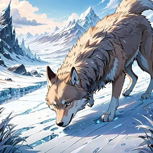 balto,sled dog,aleu,graywolf,wolf,wolfsthal,winter background,gray wolf,dogsled,wolfe,wolfdog,european wolf,dog sled,howl,loup,loups,canidae,wolves,greywolf,howling wolf,Anime,Anime,Traditional