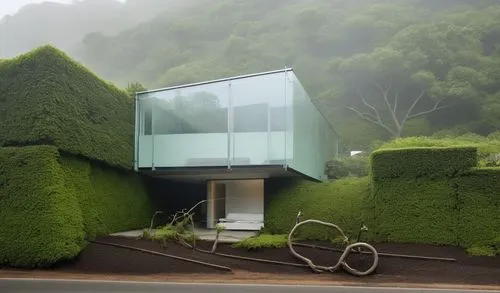 cubic house,cube house,greenhut,house in mountains,frame house,green living,Photography,General,Realistic