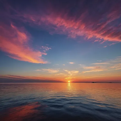 Produce a serene and peaceful birthday picture featuring a beautiful sunset and calm ocean.,wadden sea,the wadden sea,incredible sunset over the lake,atmosphere sunrise sunrise,lake ontario,full hd wa