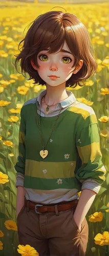 chara,clover meadow,sunflower field,tall field buttercup,field of flowers,blooming field,marguerite,dandelion field,flower field,flowers field,meadow clover,prairie,yellow daisies,old field clover,flower background,daffodil field,sunflowers,arnica,spring background,yellow grass,Illustration,Realistic Fantasy,Realistic Fantasy 06