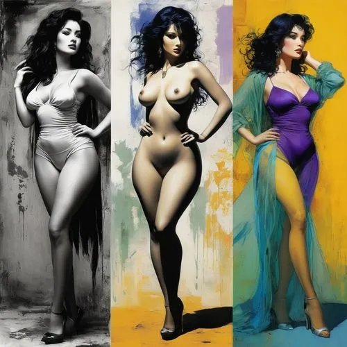 pop art woman,pop art style,cool pop art,pop art colors,pop art effect,pop art,modern pop art,pop art girl,pop art background,katty,edwige,triptych,trinity,shapewear,burkinabes,pop - art,popart,jenifer,meera,tearsheets,Illustration,Retro,Retro 09