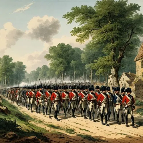 regiments,regiment,redcoats,waterloo,hessians,borodino,Art,Classical Oil Painting,Classical Oil Painting 31