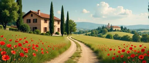 toscane,tuscany,toscana,landscape background,home landscape,meadow landscape