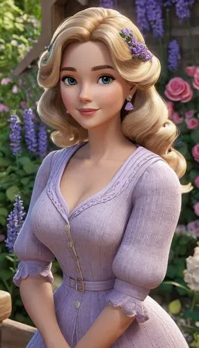 rapunzel,elsa,tiana,violetta,princess anna,belle,Unique,3D,3D Character