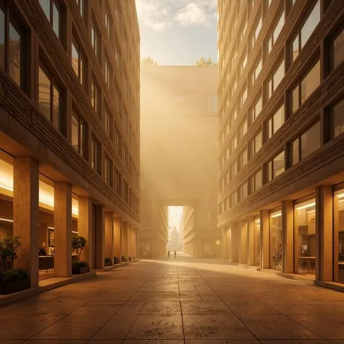 3d rendering,volumetric,streetscapes,streetscape,render,cloudstreet,3d rendered,city scape,urban landscape,3d render,vanishing point,daylighting,alleyway,virtual landscape,3d background,elphi,cryengine,lightwave,compositing,skyways