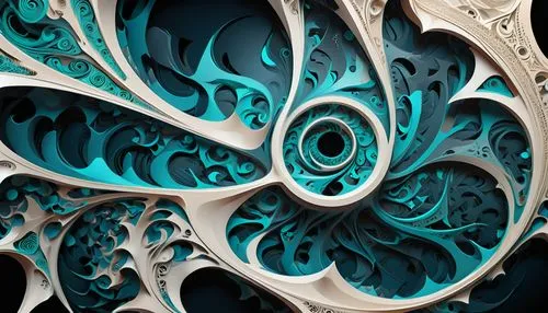 fractal art,fractals art,mandelbulb,fractal design,fractal,whirlpool pattern,blue sea shell pattern,fractal environment,fractals,spirals,apophysis,fractalius,spiral staircase,spiral pattern,abstract design,swirls,art nouveau design,chambered nautilus,wave pattern,deep sea nautilus,Conceptual Art,Sci-Fi,Sci-Fi 24