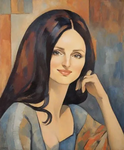 painting portrait in the style of Fauvism, the style of painting Amedeo Modigliani, expressionism, Fauvism, Italian, Art Nouveau, portraits, romanticism, impasto and laconic oil painting with a combin