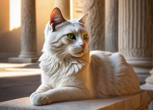 white cat,cat european,bubastis,sphinx,seregil,felino,european shorthair,sphinxes,wadjet,british longhair cat,fireheart,breed cat,cat image,himalayan persian,blue eyes cat,snowbell,korin,cat greece,cat with blue eyes,cat with eagle eyes,Conceptual Art,Fantasy,Fantasy 08