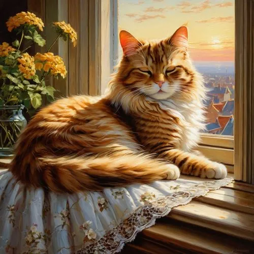 romantic portrait,siberian cat,orange tabby cat,himalayan persian,red tabby,british longhair cat,maincoon,dossi,orange tabby,calico cat,fantasy picture,cat european,cat image,nestruev,bengal cat,felino,cat resting,donsky,hildebrandt,hrh,Conceptual Art,Oil color,Oil Color 06