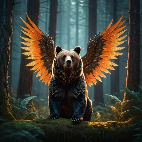 fantasy animal,gryphon,owl background,pandarus,griffin,griffon,Photography,General,Fantasy